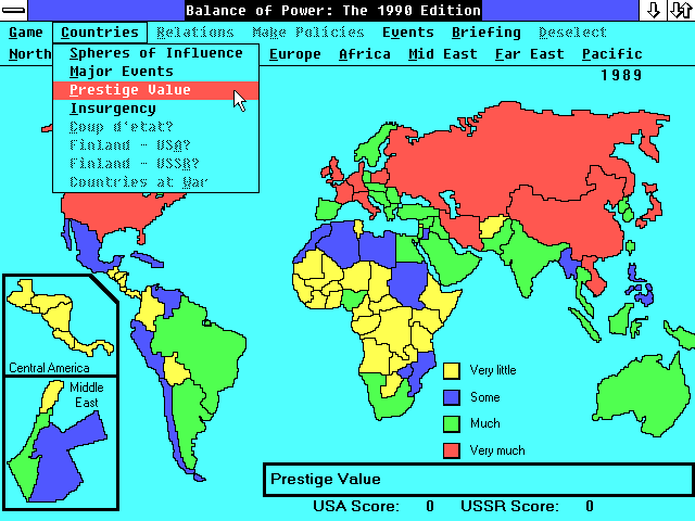 Balance Of Power 1990 - Map